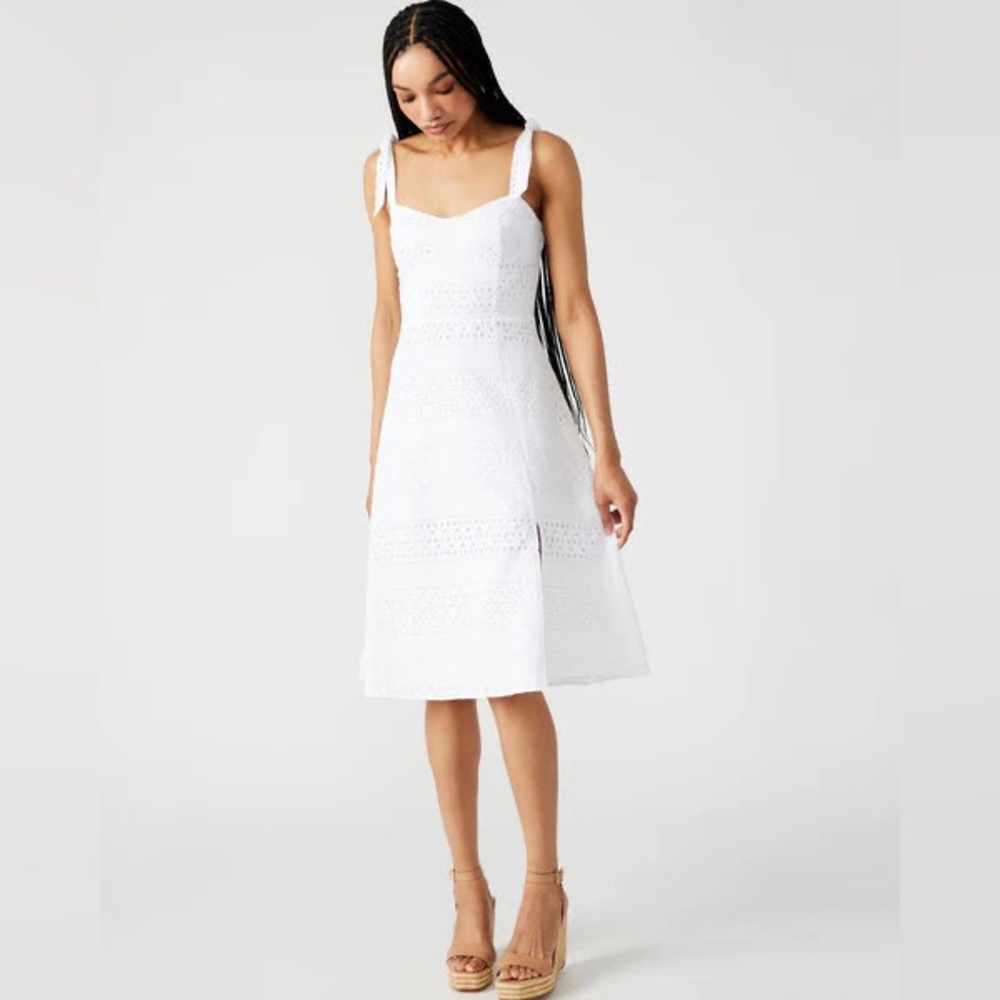 Steve Madden White Midi Dress